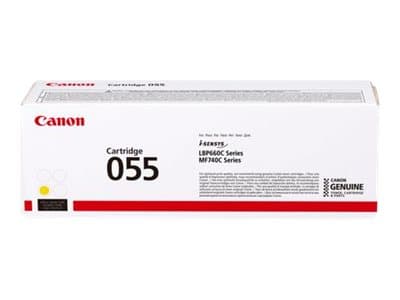Canon 055 - Gul - original - tonerpatron - for imageCLASS LBP664, MF745; i-SENSYS LBP663, LBP664, MF742, MF744, MF746; Satera LBP662