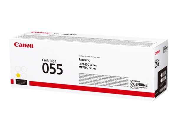 Canon 055 - Gul - original - tonerpatron - for imageCLASS LBP664, MF745; i-SENSYS LBP663, LBP664, MF742, MF744, MF746; Satera LBP662
