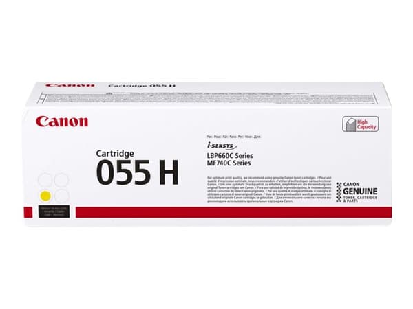 Canon 055H, 5900 sivua, Keltainen, 1 kpl