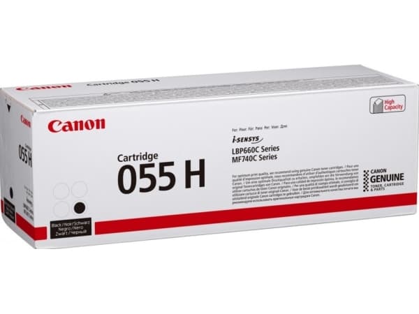 Canon 055 H - Høykapasitets - svart - original - tonerpatron - for imageCLASS LBP664, MF745; i-SENSYS LBP663, LBP664, MF742, MF744, MF746; Satera LBP
