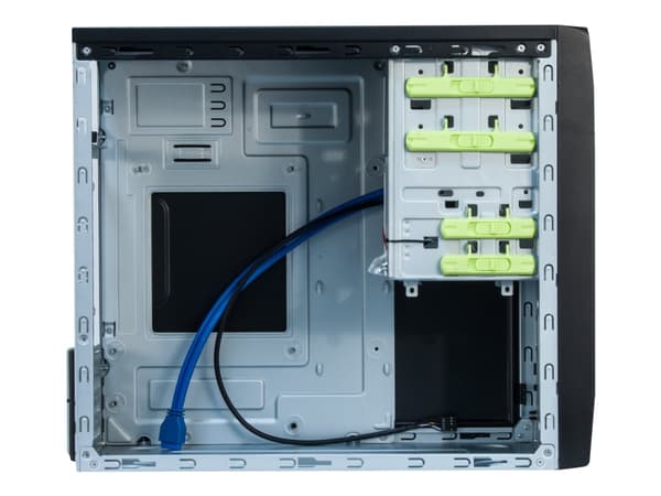 Chieftec CT-04B-350GPB - Tower - micro ATX 350 Watt - svart - USB/ljud