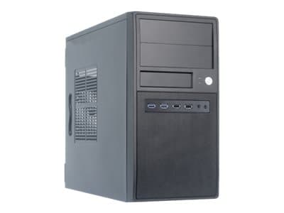 Chieftec CT-04B-350GPB - Tower - micro ATX 350 watt - svart - USB/lyd Sort