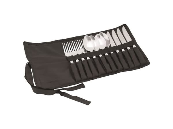 Easy Camp Family Cutlery, Sort, Stål, Rustfritt stål, 4 person(er)