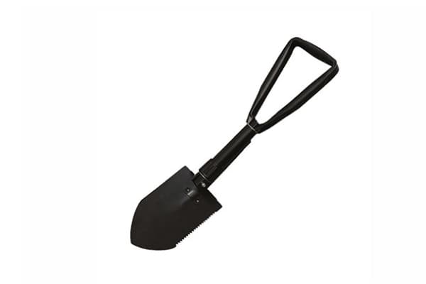 High Peak 41422, Hopfällbar spade, Svart, Stål, 150 mm, 600 mm, 995 g