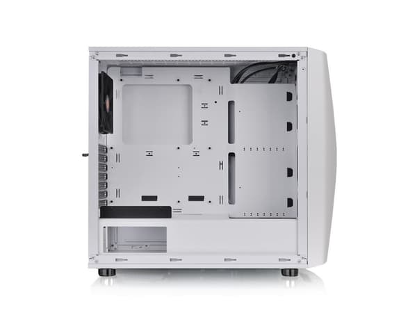 Thermaltake Commander C34 TG Snow - ARGB Edition - tower - ATX - genomskinlig sidopanel (härdat glas) - ingen strömförsörjning (PS/2) - vit - USB/lju