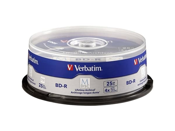 Verbatim 98909, 25 GB, BD-R, Akseli, 25 kpl