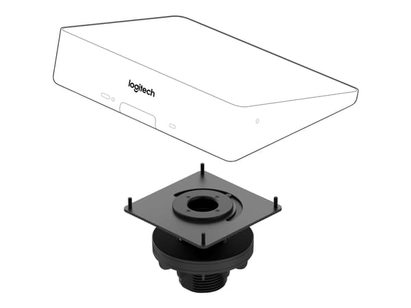 Logitech Tap Table Mount - Kontrollermonteringssett for videokonferanse - for Room Solution Base Bundle, Huddle, Large; Tap