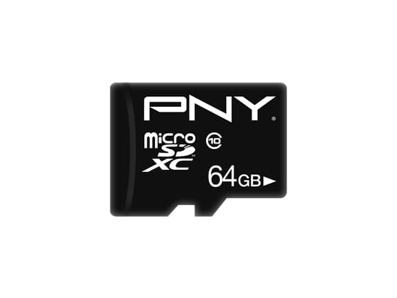 PNY Performance Plus - Flashminnekort - 64 GB - Class 10 - microSDXC