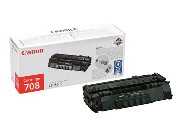 Canon 708 - Svart - original - tonerpatron - for i-SENSYS LBP3360; Laser Shot LBP-3300, 3360