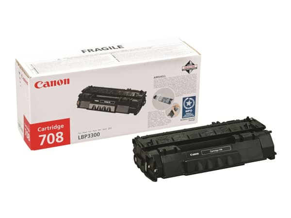 Canon 708 - Svart - original - tonerpatron - for i-SENSYS LBP3360; Laser Shot LBP-3300, 3360