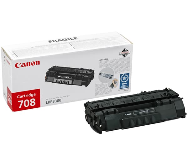 Canon 708 - Svart - original - tonerpatron - for i-SENSYS LBP3360; Laser Shot LBP-3300, 3360