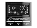 Miniatyrbilde 4 av 5: PowerWalker VI 3000 CW - UPS - AC 162 - 290 V - 2100 watt - 3000 VA - 9 Ah - RS-232, USB - utgangskontakter: 8