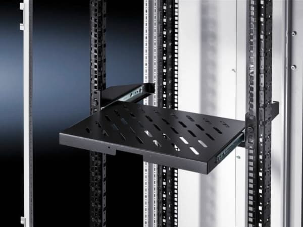 Rittal DK 5501.635, Kehikon hylly, Musta, Terästä, 48,3 cm (19"), 430 mm, 300 mm