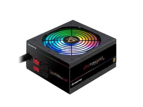 Chieftec Photon Gold Series GDP-750C-RGB - Strømforsyning (intern) - ATX12V 2.3/ EPS12V - 80 PLUS Gold - AC 200-240 V - 750 watt - aktiv PFC