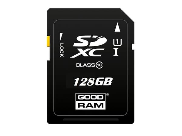 GOODRAM S1A0 - Flashminnekort - 128 GB - Video Class V30 / UHS-I U1 / Class10 - SDXC UHS-I