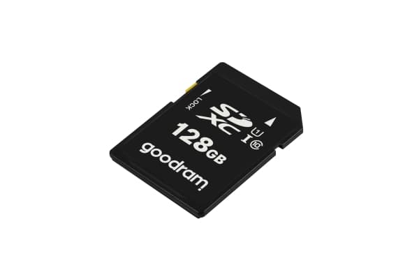 GOODRAM S1A0 - Flashminnekort - 128 GB - Video Class V30 / UHS-I U1 / Class10 - SDXC UHS-I