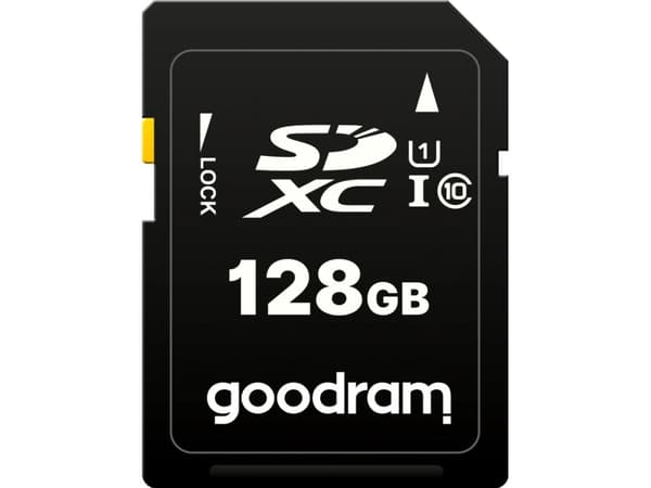 GOODRAM S1A0 - Flashminnekort - 128 GB - Video Class V30 / UHS-I U1 / Class10 - SDXC UHS-I
