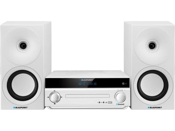 Blaupunkt MS30BT EDITION, Kodin mikroaudiojärjestelmä, Valkoinen, 40 W, FM,PLL, Sininen, MP3