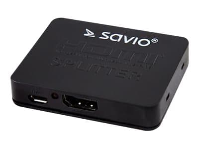 SAVIO CL-93 - Video/audiosplitter - 2 x HDMI - skrivbordsmodell