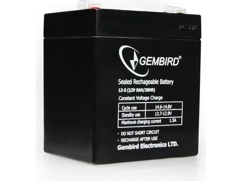 Gembird BAT-12V5AH - UPS-batteri - 1 x batteri - blysyre - 5 Ah