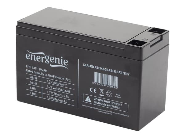 Gembird BAT-12V7AH - UPS-batteri - 1 x batteri - 7 Ah