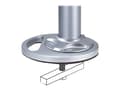 Miniatyrbilde 3 av 5: Neomounts FPMA-D9GROMMET - Monteringskomponent (stang, grummetplate) - for LCD-skjerm - sølv - skjermstørrelse: 10"-30" - skrivebord - for NewStar FP