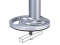 Miniatyrbilde 5 av 5: Neomounts FPMA-D9GROMMET - Monteringskomponent (stang, grummetplate) - for LCD-skjerm - sølv - skjermstørrelse: 10"-30" - skrivebord - for NewStar FP