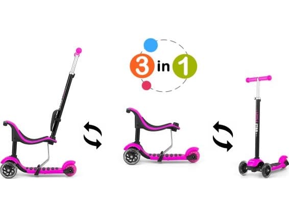 Milly Mally Little Star 3-i-1 sparkcykel för barn, grön