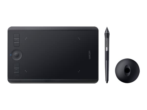 Wacom Intuos Pro Small - Digitaliserare - höger- och vänsterhänta - 16 x 10 cm - multi-touch - elektromagnetisk - 6 knappar - trådlös, kabelansluten