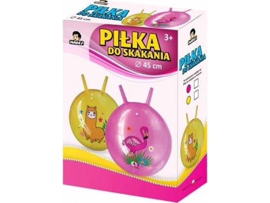 Madej Piłka do skakania z rogami Flaming 45 cm