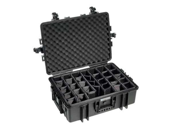 B&amp;W outdoor.case tyyppi 6500 - Kova kotelo - polypropeeni - musta