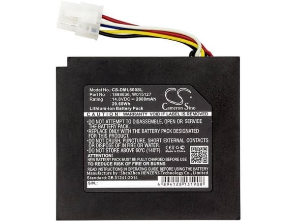 Beltrona BELDML500SL Printer-batteri 14.8 V 2000 mAh Erstatter original-batteri 1888636, 634169A, W015127