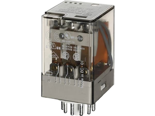 Finder Ind-Rel.LED11pol.230VAC 3W f.Fas. 90.73/112 60.13.8.230.0050 (601382300050)