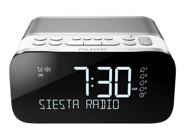 Pure Siesta S6, Kello, Digitaalinen, 6,35 cm, LCD, 3,5 mm, Valkoinen