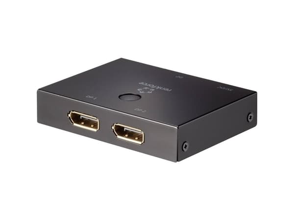 Renkforce 2 porte DisplayPort-switch kan bruges tovejs 3840 x 2160 Pixel
