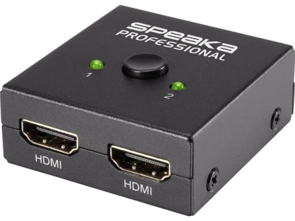 SpeaKa Professional SP-7141056 2 porte HDMI-switch UHD 4K @ 60 Hz