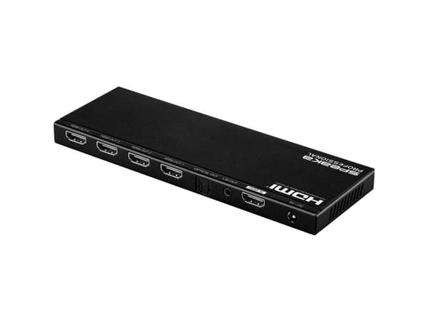 SpeaKa Professional 4 portar HDMI-delare med inbyggd omvandlare 4096 x 2160 pixlar Svart