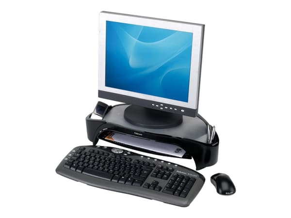 Fellowes Smart Suites Plus - Stativ - for flatpanel - svart, sølv - skjermstørrelse: 21"