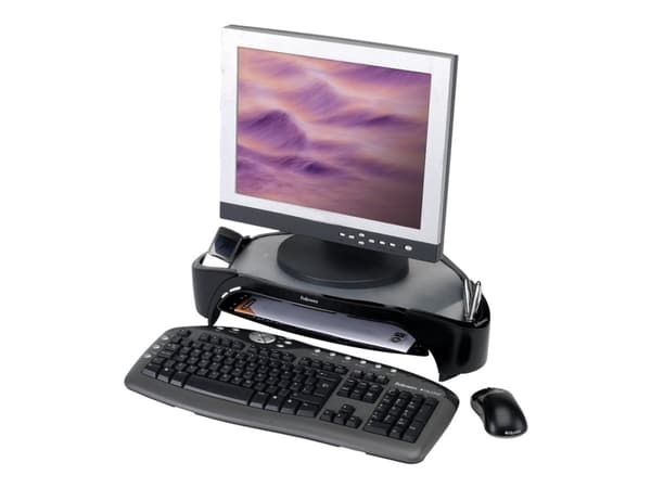 Fellowes Smart Suites Plus - Stativ - for flatpanel - svart, sølv - skjermstørrelse: 21"