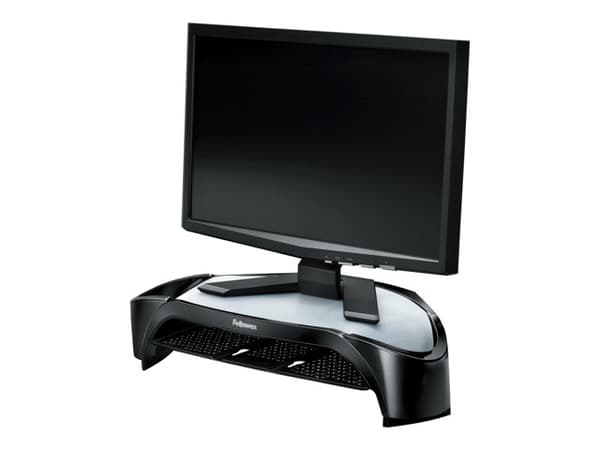 Fellowes Smart Suites Plus - Stativ - for flatpanel - svart, sølv - skjermstørrelse: 21" Sort