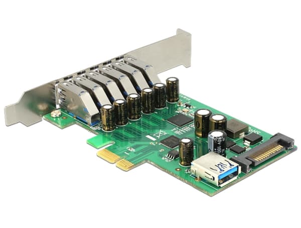 Delock PCI Express Karte > 6 x ekstern + 1 x intern USB 3.0 (89377)