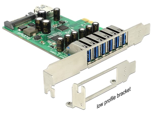 Delock PCI Express Karte > 6 x ekstern + 1 x intern USB 3.0 (89377)
