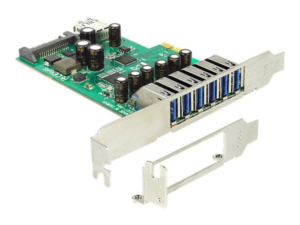 Delock PCI Express Karte > 6 x ekstern + 1 x intern USB 3.0 (89377)