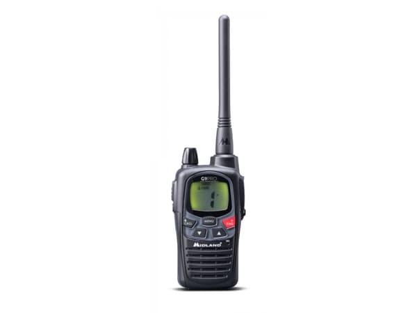 Midland G9 Pro, Profesjonell mobilradio (PMR), 101 kanaler, 446.00625 - 446.19375 MHz, LCD, AA, Nikkelmetallhydrid (NiMH)