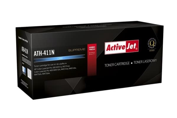 Activejet ATH-411N, 2600 sider, Cyan, 1 stykker