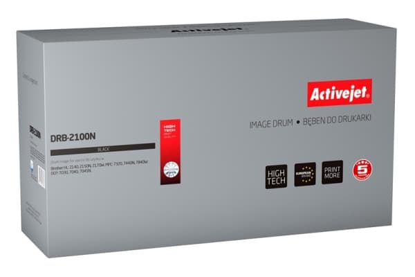 Activejet DRB-2100N, Yhteensopiva, Brother, Brother: HL-2140, HL-2150N, HL-2170W, DCP-7030, DCP-7040, DCP-7045N, MFC-7320, MFC-7440N, MFC-7840W., 1 k