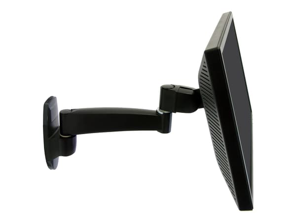 Ergotron 200 Series - Monteringssett (veggarm) - for Skjerm - 1 utvidelse - stål - svart - skjermstørrelse: inntil 32"