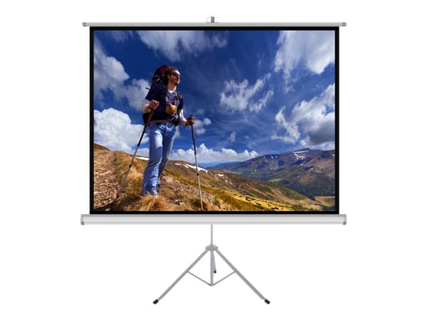 ART TS-120 - Projektorduk med stativ - 120" (304.8 cm) - 4:3 - Matte White