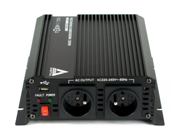 AZO Digital converter Vehicle voltage converter 12 VDC/230 VAC IPS-2000 2000W