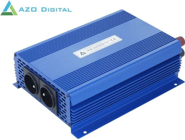 AZO Digital 24 VDC / 230 VAC ECO MODE SINUS IPS-2000S 2000W jännitemuuntamo